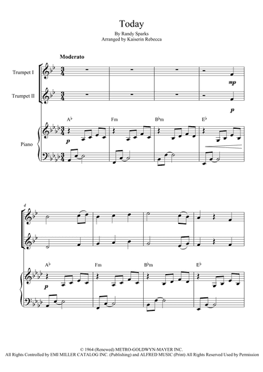 Today (arr. Kaiserin Rebecca)