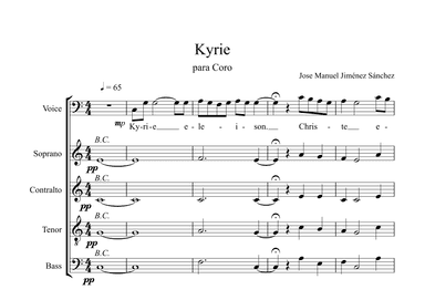 KYRIE. Para coro