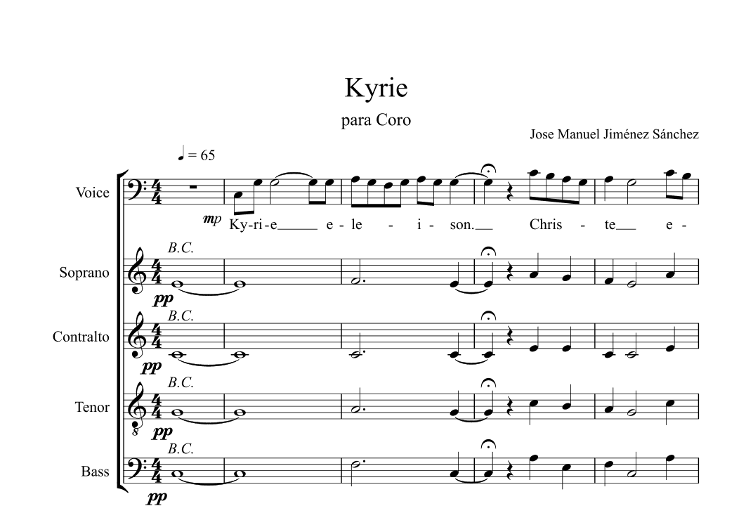 KYRIE. Para coro