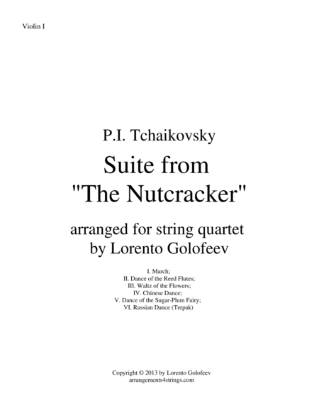 Suite from The Nutcracker (arr. Lorento Golofeev)