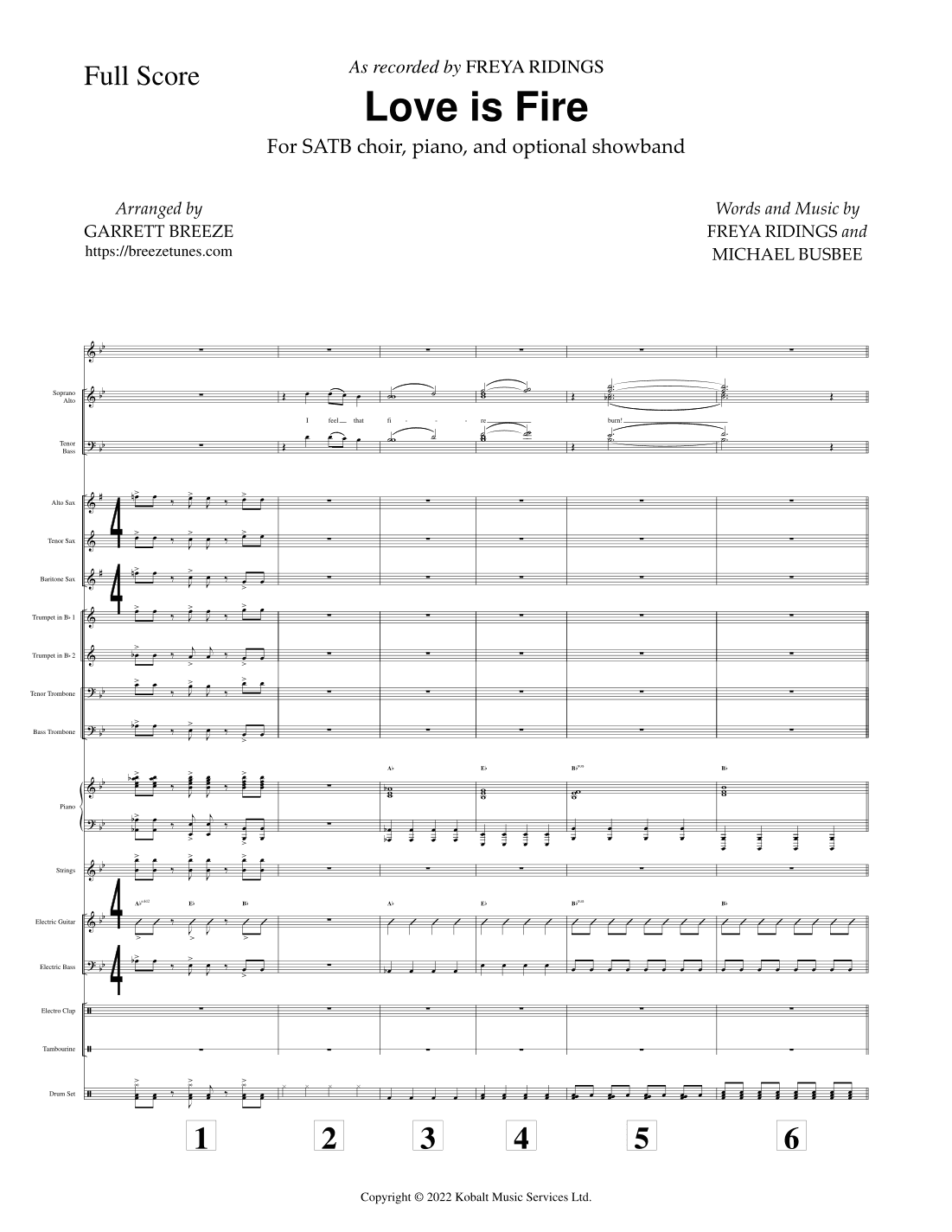 Love Is Fire (arr. Garrett Breeze)