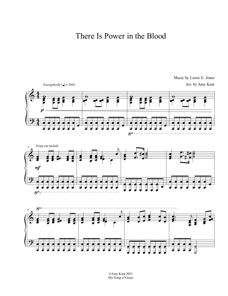 There Is Power In the Blood (arr. Amy Kent)