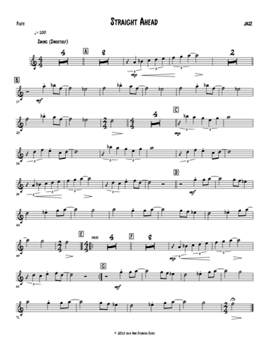 Straight Ahead - flute / C part