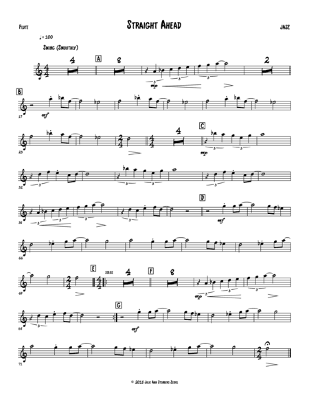 Straight Ahead - flute / C part