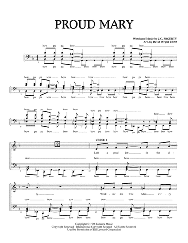 Proud Mary (arr. David Wright)