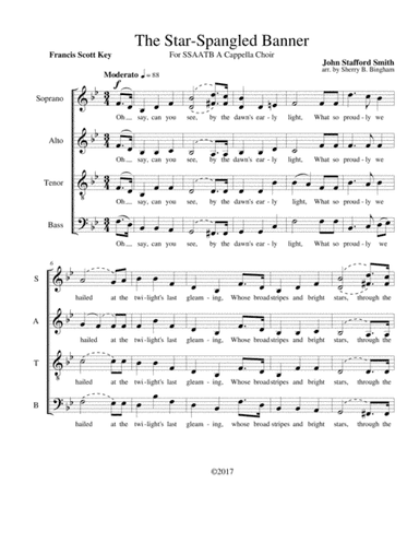 The Star-Spangled Banner (arr. Sherry B. Bingham)