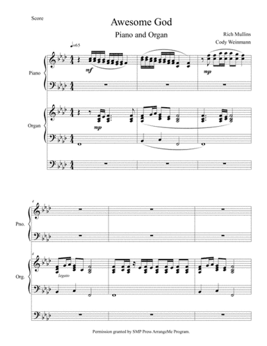 Awesome God (arr. Cody Weinmann)