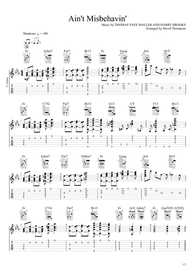 Ain't Misbehavin' (arr. David Thompson)