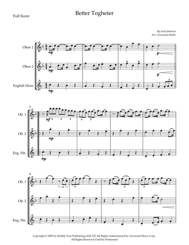 Better Together (arr. Fernando Britto)