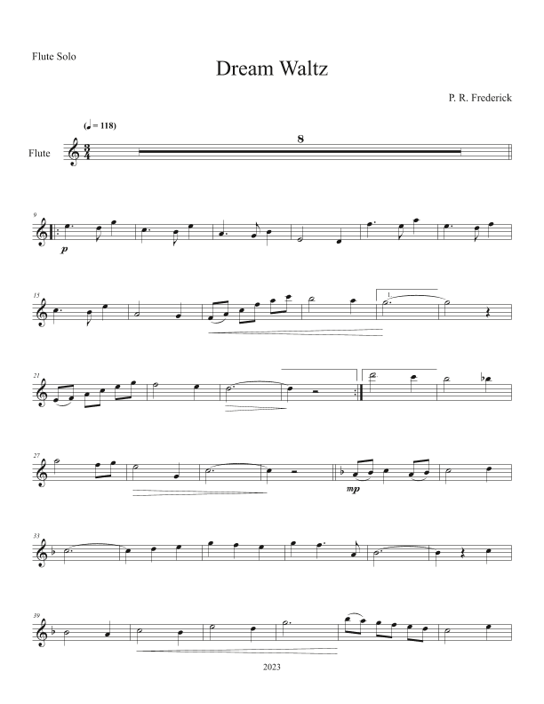 Dream Waltz (Flute Solo)
