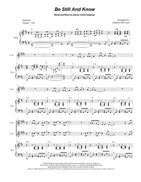 Be Still And Know (arr. Stephen DeCesare)