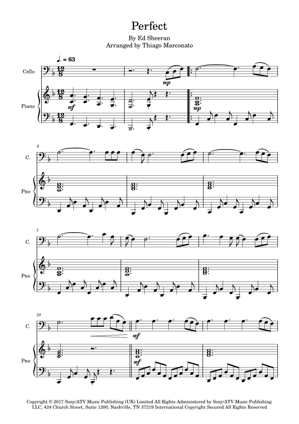 Perfect (arr. Thiago Marconato)