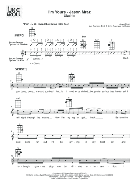 I'm Yours (arr. Samson Trinh & John Gonzalez del Solar)