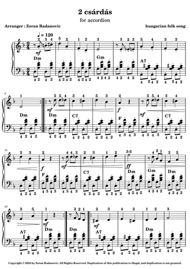 2 csárdás (arr. Zoran Radanovic)