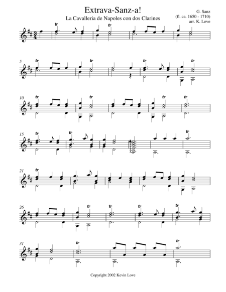 Extrava-Sanz-a! (arr. Kevin Love)