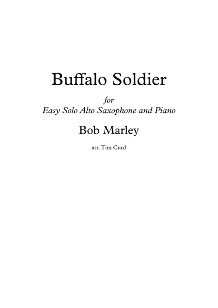 Buffalo Soldier (arr. Tim Curd.)
