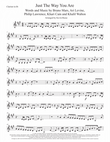Just The Way You Are (arr. Kevin Busse)
