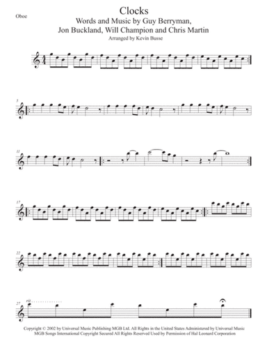 Clocks (arr. Kevin Busse)