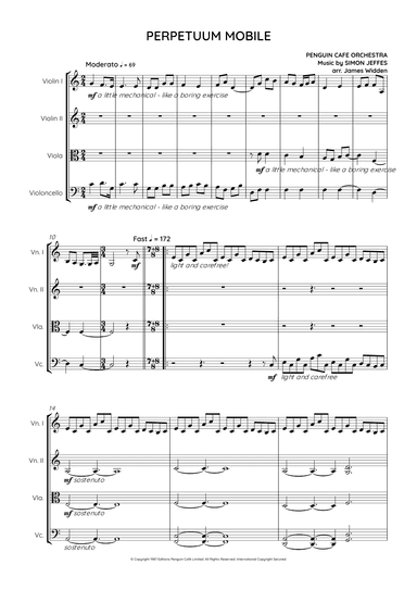 Perpetuum Mobile (arr. James Widden)