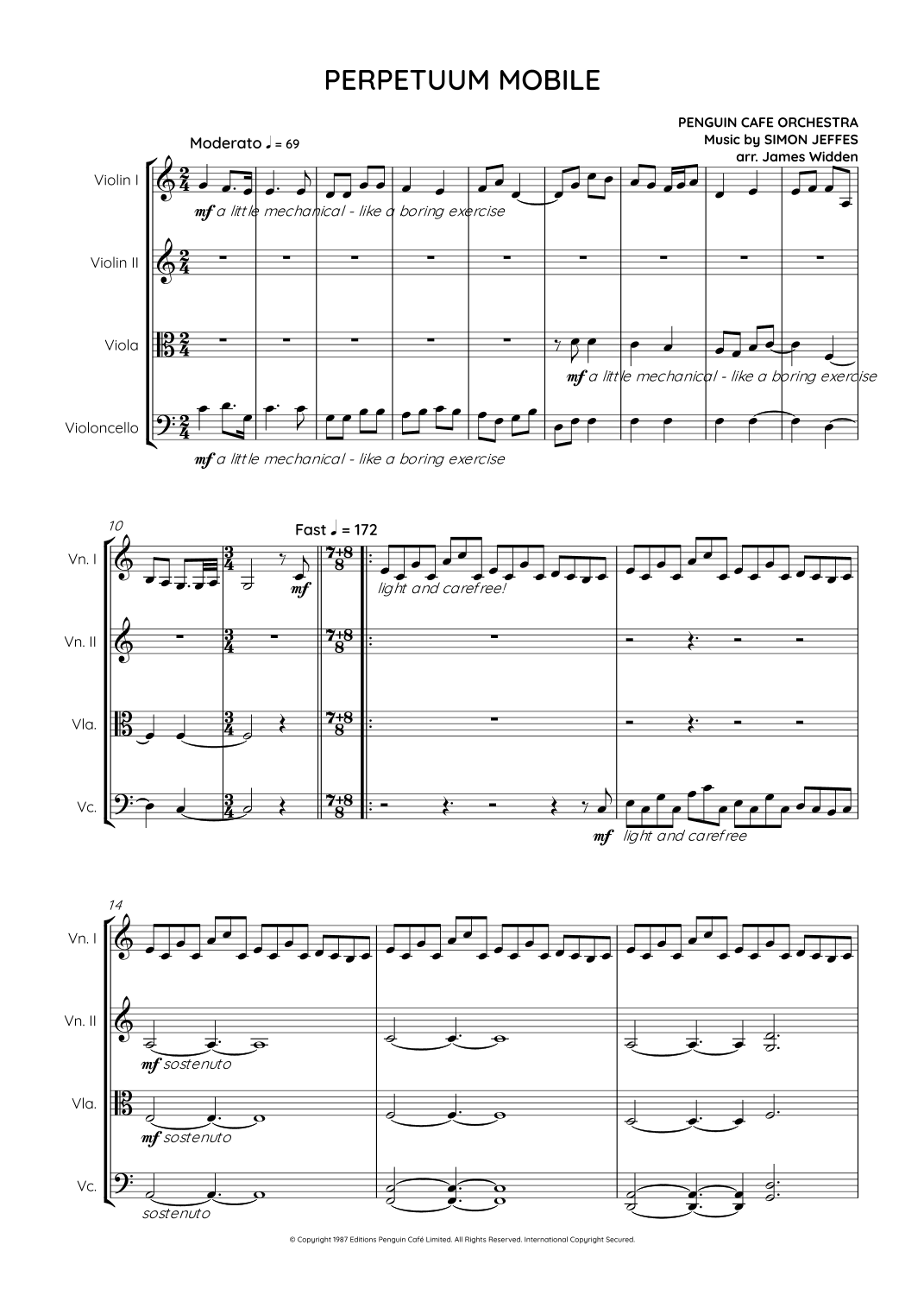 Perpetuum Mobile (arr. James Widden)