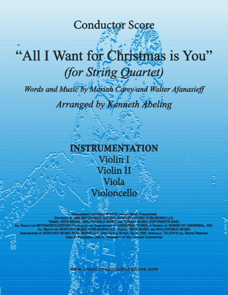 All I Want For Christmas Is You (arr. Kenneth Abeling)