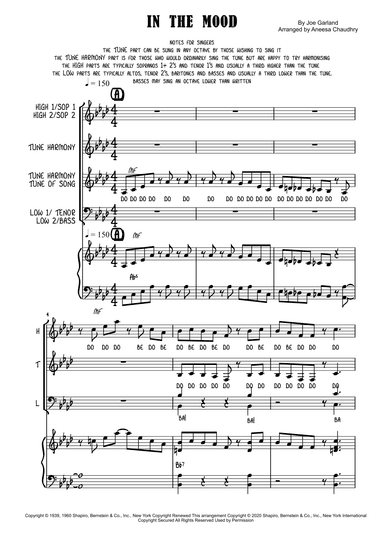 In The Mood (arr. Aneesa Chaudhry)