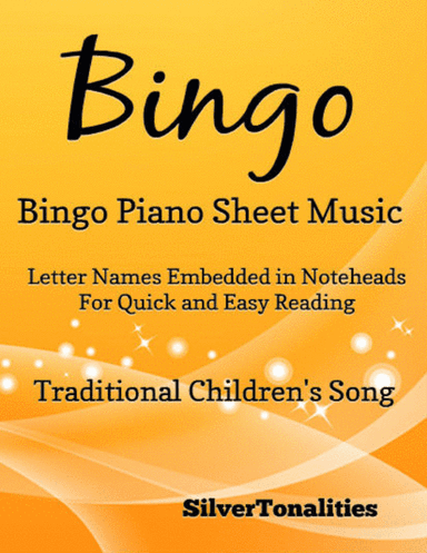 Bingo Beginner Piano Sheet Music (arr. SilverTonalities)
