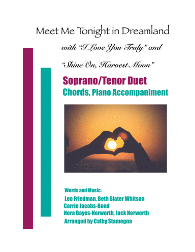 Meet Me Tonight in Dreamland (with "I Love You Truly" and "Shine On, Harvest Moon") ST Duet, Acc. (arr. Cathy Stamegna)