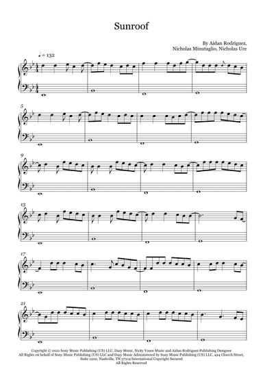Sunroof (arr. Fernanda Moura)