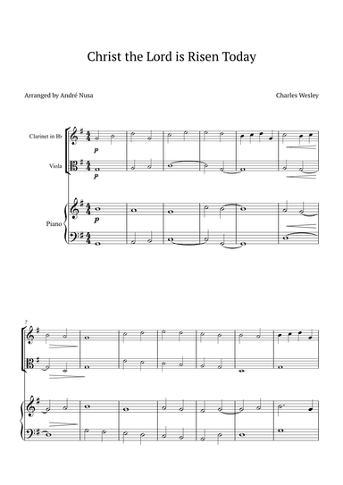 Christ the Lord is Risen Today (arr. André Nusa)