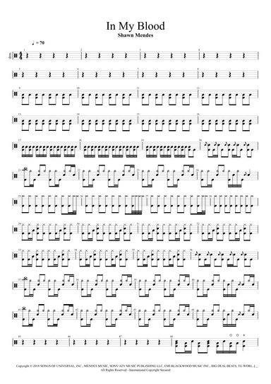 In My Blood (arr. Cyril Mayer)