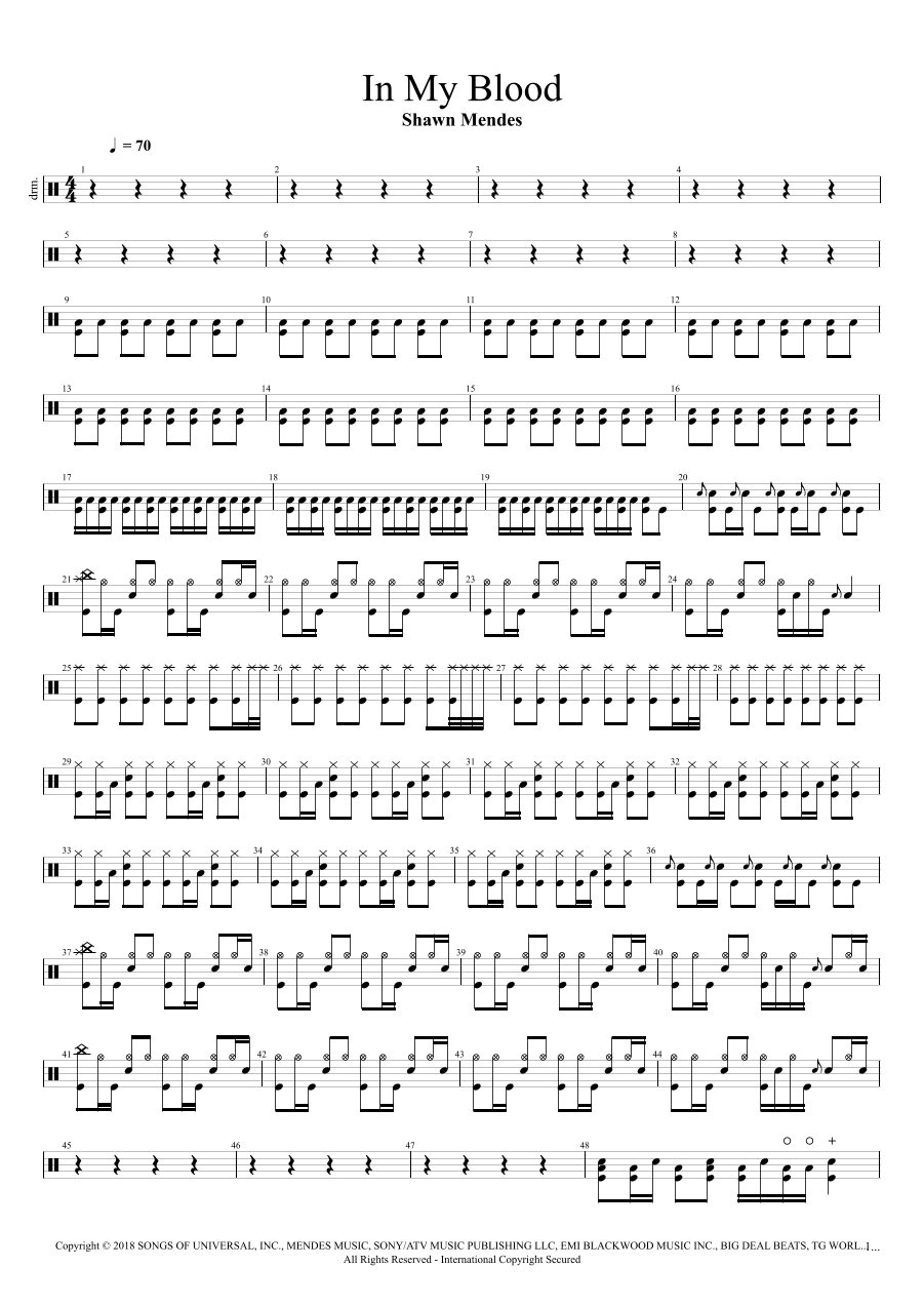 In My Blood (arr. Cyril Mayer)