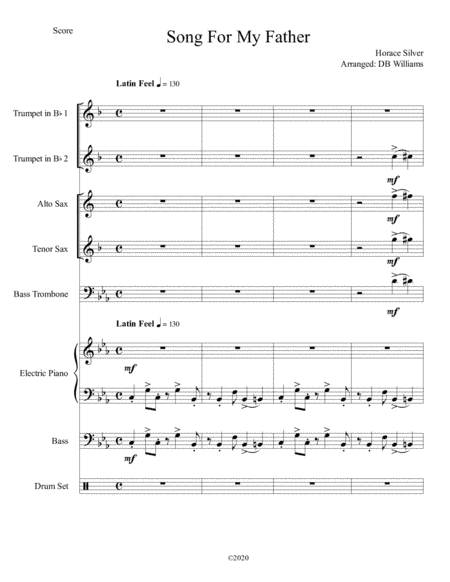 Song For My Father (arr. DB Williams)