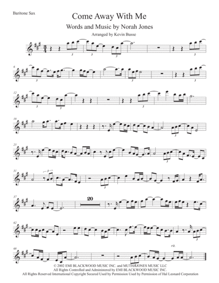 Come Away With Me (arr. Kevin Busse)