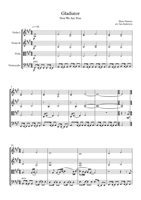Gladiator Main Theme (arr. Ian Anderson)