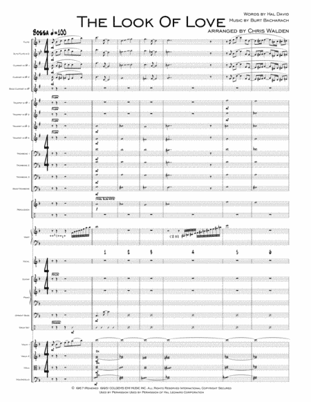 The Look Of Love (arr. Chris Walden)