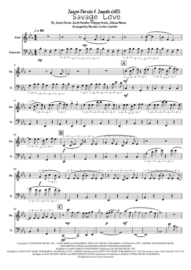 Savage Love (arr. Nicolás Cortés Castillo)