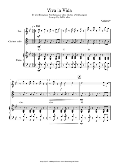 Viva La Vida (arr. Valdir Maia)