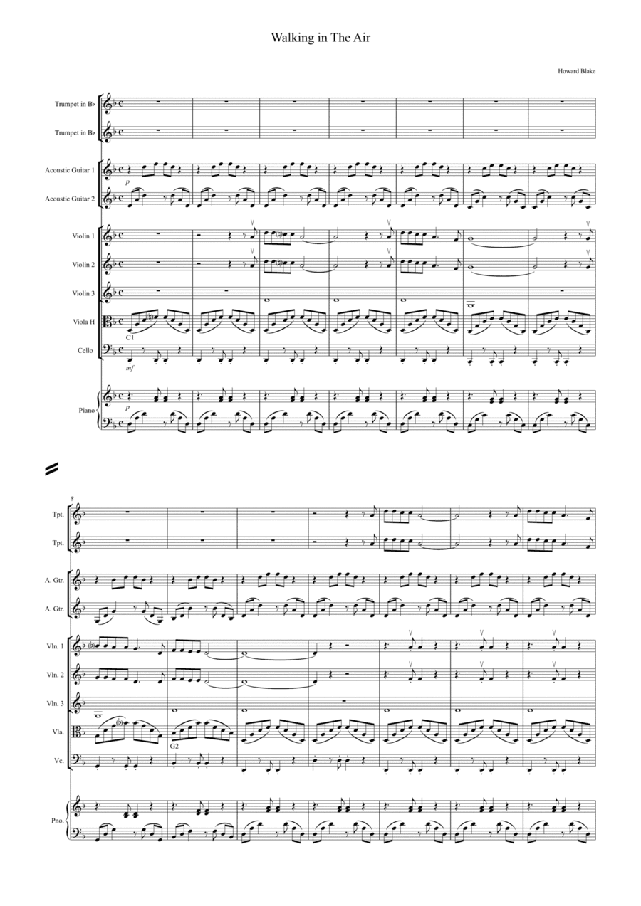 Walking In The Air (arr. PJM)