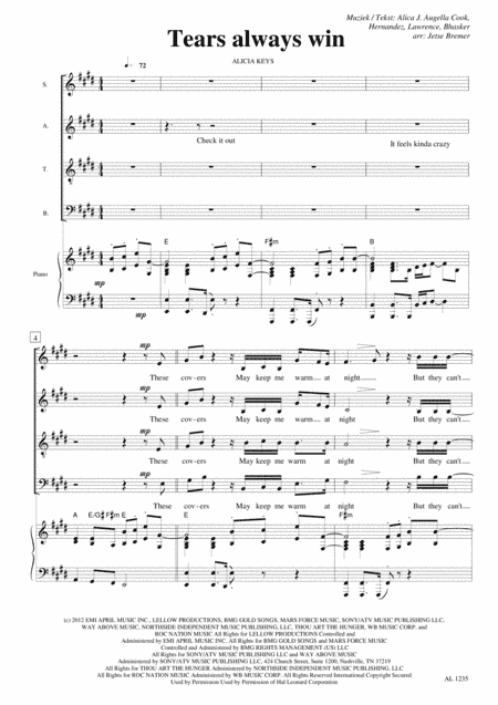 Tears Always Win (arr. Jetse Bremer)