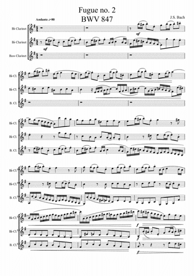 Prelude and Fugue in C minor, BWV 847 (arr. Matthew Jose Tung)