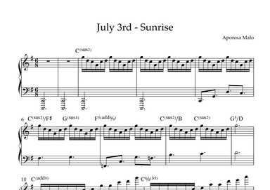 July 3 - Sunrise