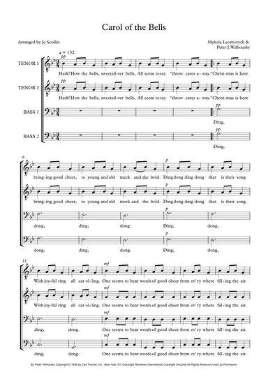 Carol Of The Bells (arr. Jo Scullin)