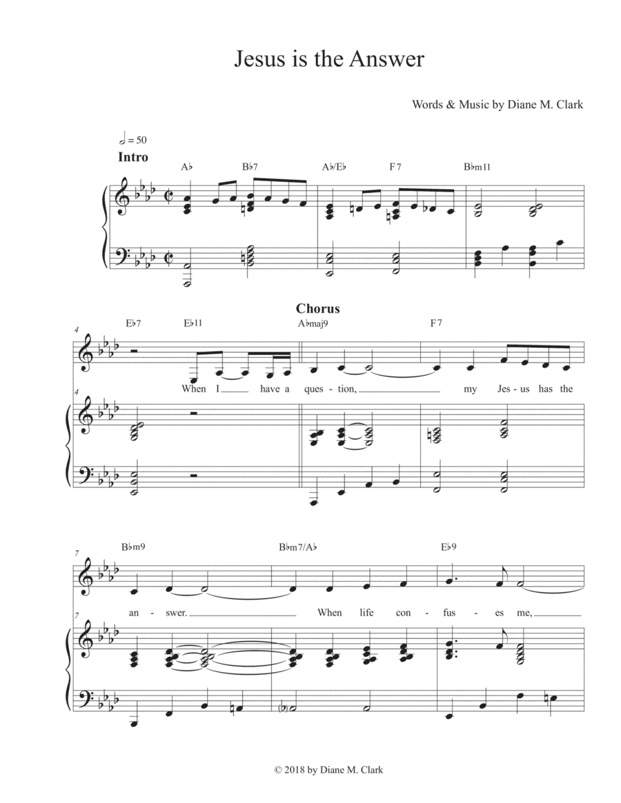 Jesus is the Answer (Ab Major)