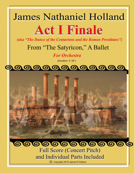 Act I Finale from the Ballet "The Satyricon"  Full Score and Parts