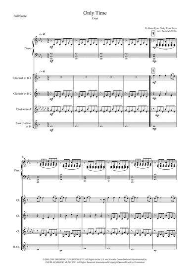 Only Time (arr. Fernando Britto)