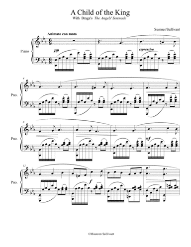 A Child of the King - In the style of Braga's "Angel's Serenade" (arr. Maureen Sullivant)