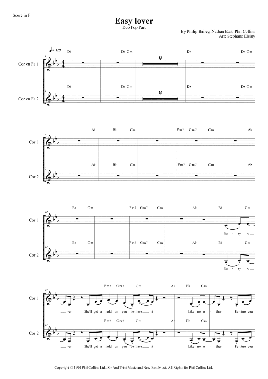 Easy Lover (arr. Stephane ELSINY)