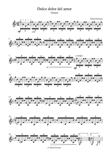 Dulce dolor del amor , sweet love pains , classic guitar