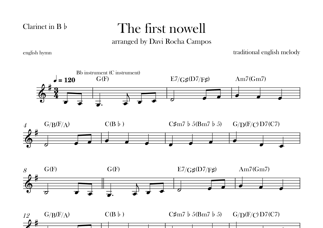 The First nowell (arr. Davi Rocha Campos)